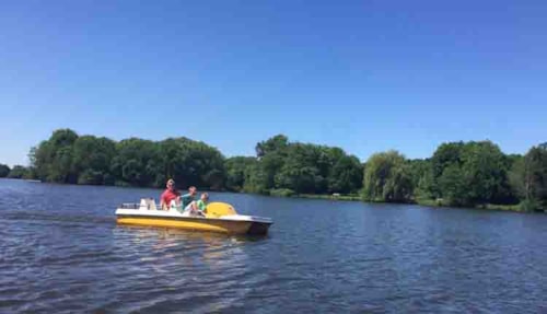 Waterfietsen op de Pröbstingsee