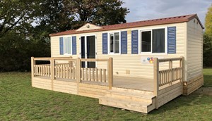 Stacaravan Basic terras