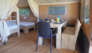 Budget Glamping Safaritent, overzicht