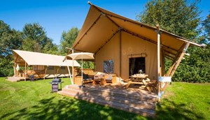 Safaritent Woody met badkamer
