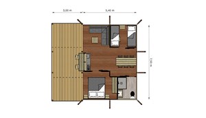 Safaritent Grand Lodge - plattegrond